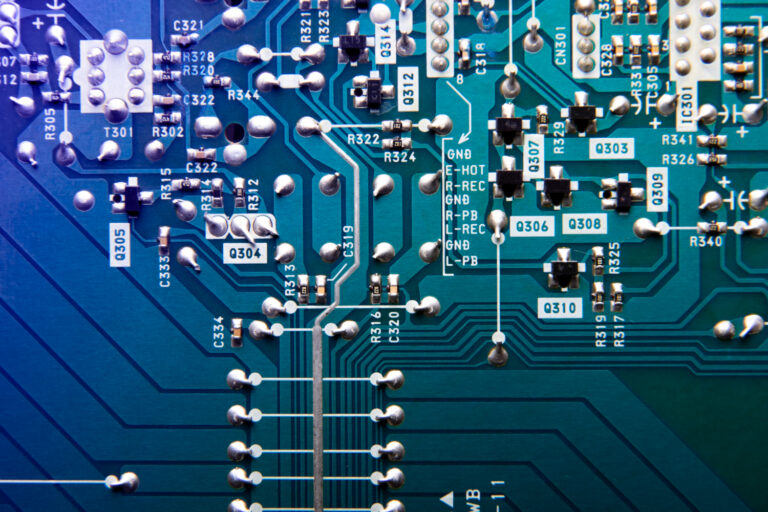 top-view-circuit-board-close-up